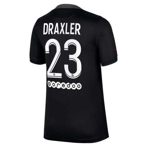Paris Saint-Germain PSG Fodboldtrøjer Julian Draxler 23 3. sæt 2021/22 Kort ærmer Paris Saint-Germain PSG Fodboldtrøjer Julian Draxler 23 3. sæt 2021/22 Kort ærmer